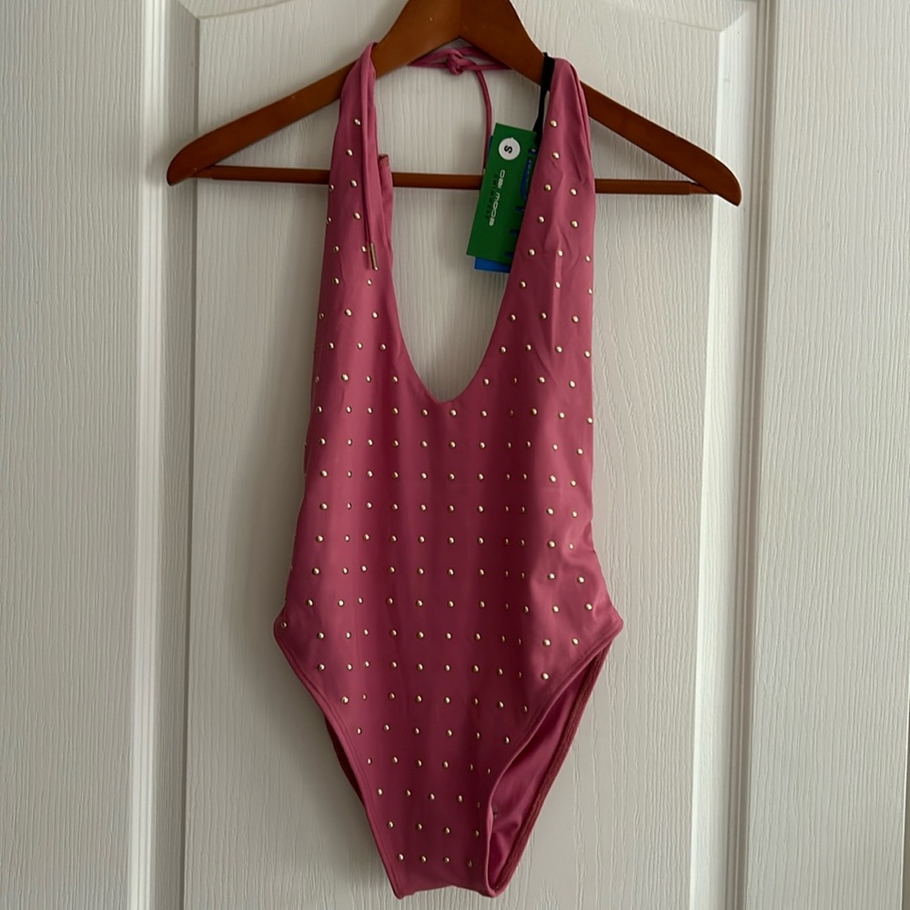 Dai Moda Mary-Ann Mauve Swimsuit Small Eco